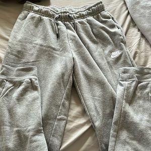Gray Nike joggers; hardly worn